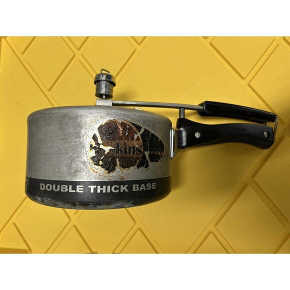 HAWKINS Hevibase Double Thick Base 2 Liter Aluminum Pressure Cooker Vintage - Picture 3 of 4